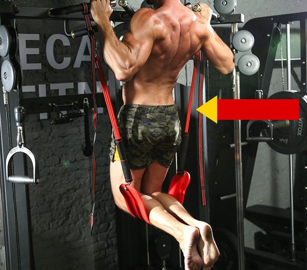 

pull-up training device horizontal bar auxiliary belt elastic rope resistance bands arm strength fitness equipment accessories