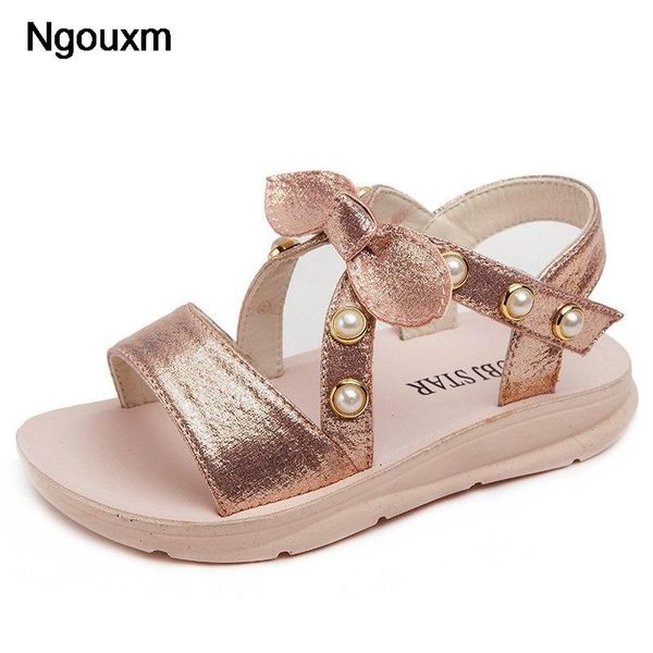 

ngouxm summer kids shoes fashion sweet princess children sandals for girls toddler baby soft breathable hoolow out, Black;red