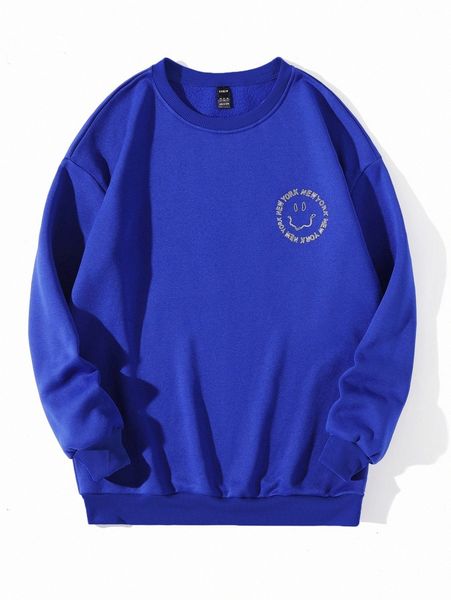 

letter & graphic print thermal pullover q12e#, White;black