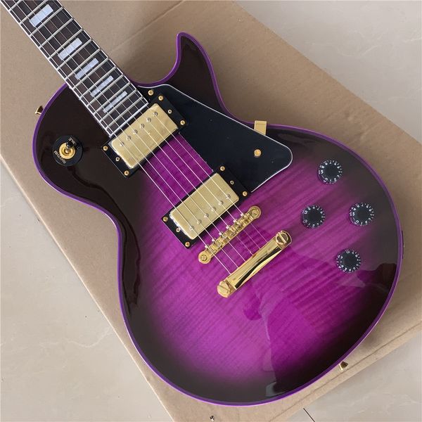 

2021 classic electric guitar, noble purple, excellent sound quality, delivery home