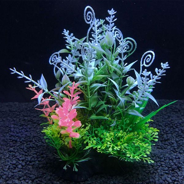 

decorations aquatic plant simulation artificial plastic water plants grass fish tank aquarium ornament decor