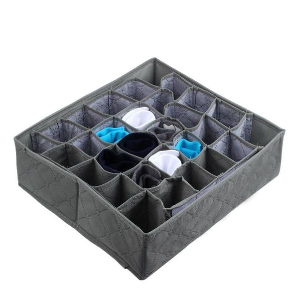 

cells bamboo charcoal ties socks drawer closet organizer storage box drawers
