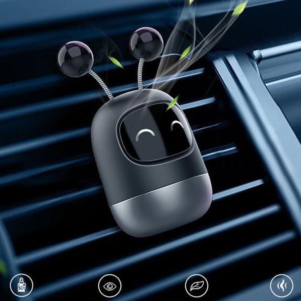 

car air freshener zk30 perfume cute robot diffuser solid vent for auto interior decor accessories