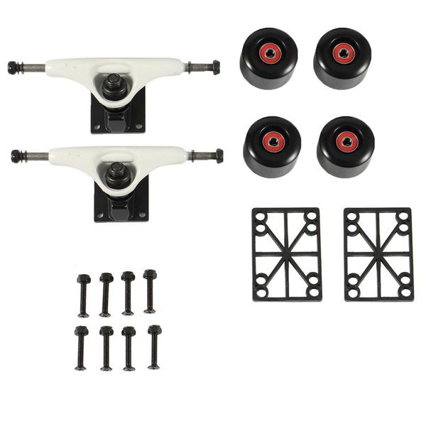 

inch skateboard trucks with 55mm wheels abec bearing combo set pad and hardware skateboarding