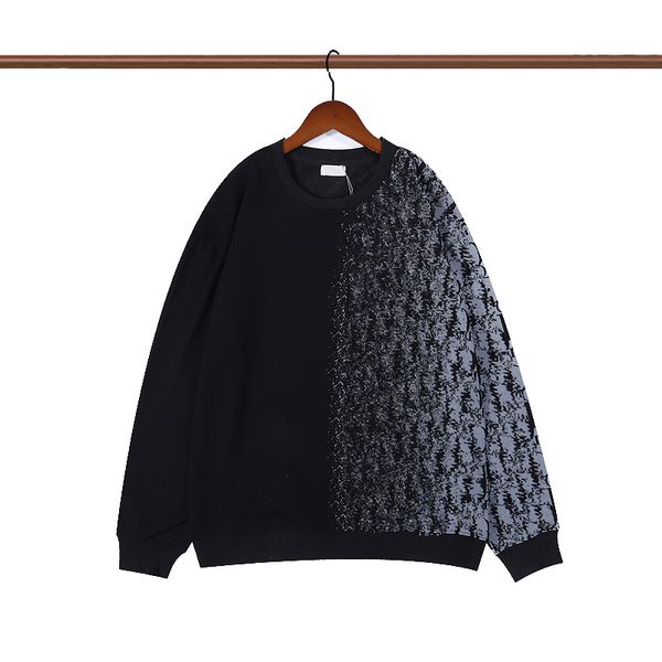

new luxury men's sweatshirt clothes designer fashion letter stripe printing sportswear long sleeve m-3xl#01, Black