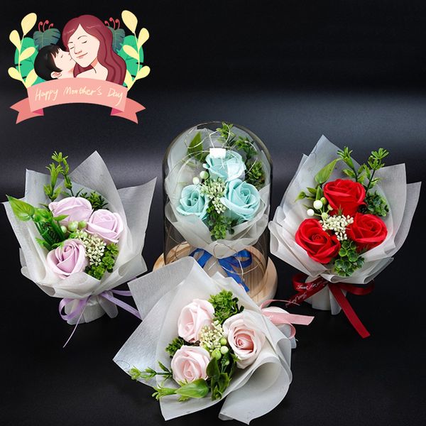 

led light flower red roses for birthday mothers day romantic surprise gifts for girlfriend wife artificial decorations