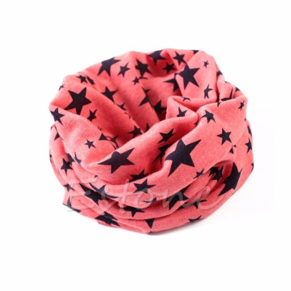 

scarves & wraps 1pc fashion winter warm stars collar children o ring neck cute baby girls boys print scarf, Red;brown