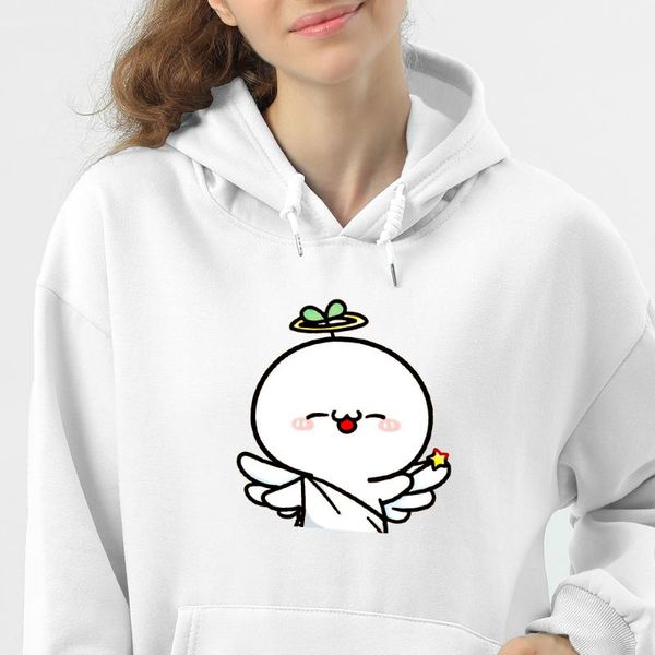 

women's hoodies & sweatshirts harajuku kawaii oversize women aesthetic sweatshirt japanese cartoon cute graphic print white hoodie cott, Black