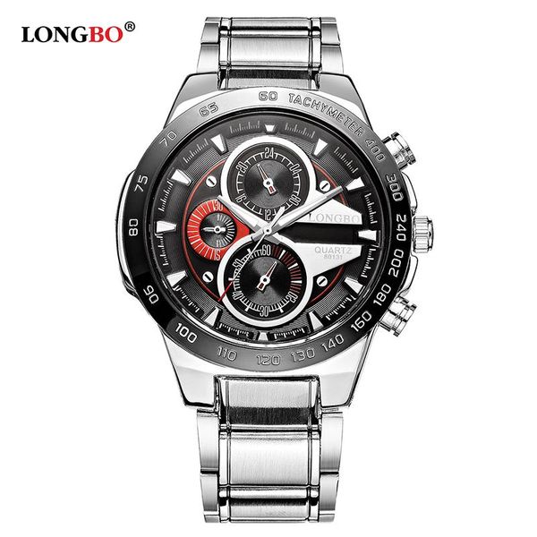 

wristwatches men watch waterproof scratch-resistant military stainless steel watches casual quartz, Slivery;brown