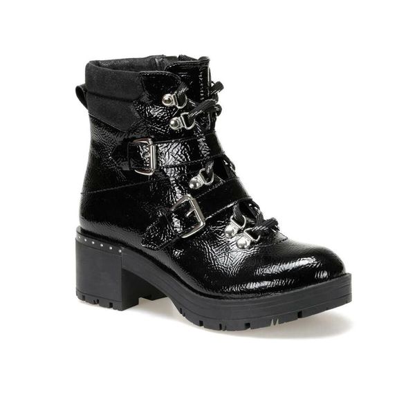 

boots flo 19k-335 black female high-heeled shoes butigo