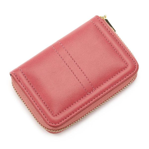 

card holders genuine leather women's wallet short purse for woman 2021 brand designer luxury clutch bag female wallets coin holder, Brown;gray