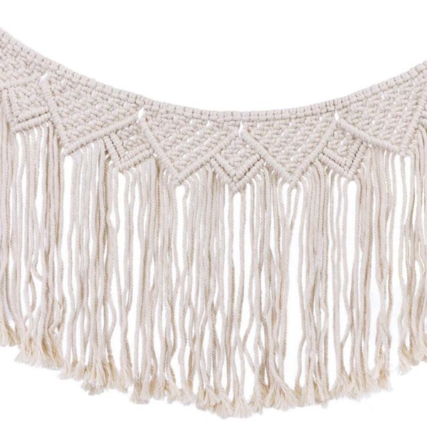 

tapestries wall hanging tassel tapestry banner creative hand-woven home room decoration party bedroom bohemian cotton rope boho