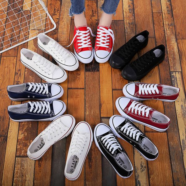 

canvas shoes mens autumn new korean style student casual shoes mens board shoes cloth ins harajuku style mens, Black