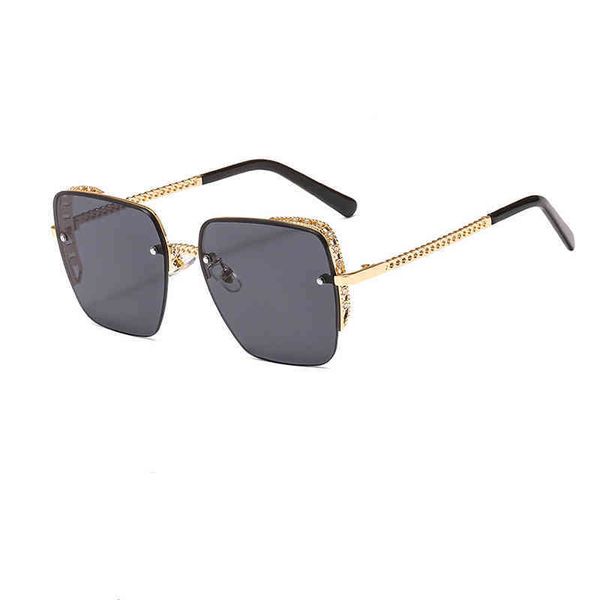 

2021 brand dign trend luxury diamond strass sunglass for women fashion retro summer travel metals sunglass51ej, White;black