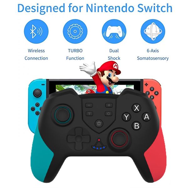 Joystick NS Pro Remoto Gamepad Regemoudal Wireless Controller Nintendo Switch Jogo