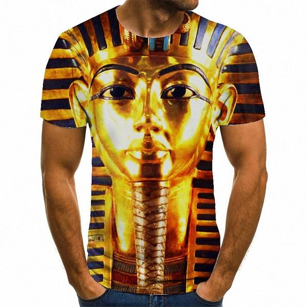 

men's tee t shirt 3d print graphic prints egypt series plus size round neck casual daily print short sleeve basic fashion designer big, White;black