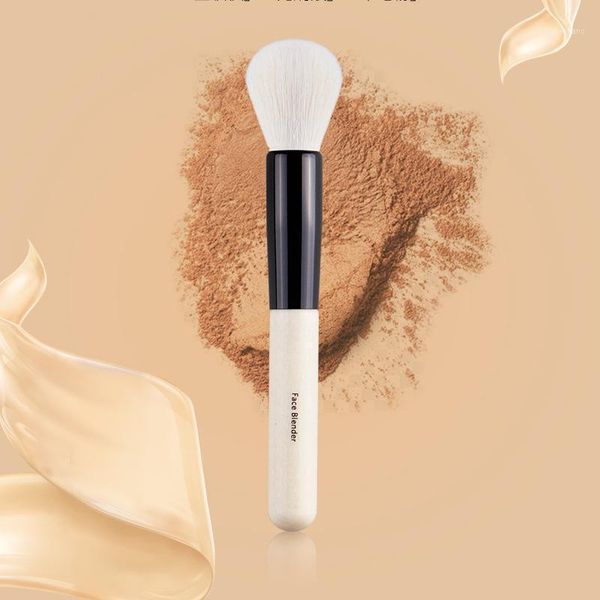 

blusher makeup brush blush contour bronzer powder white goat hair face blende tools bb-fb1