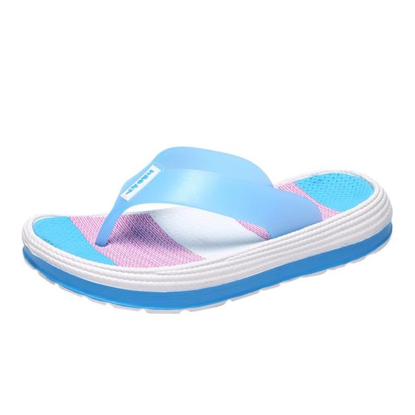

women's waterproo flip flops summer clip foot thick sole rainbow slope heel beach shoes slippers indoor bathroom sandals, Black