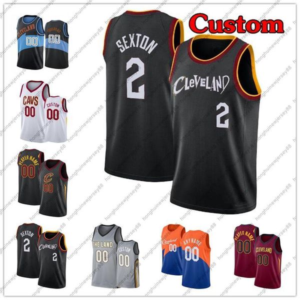 

custom collin 2 sexton darius 10 garland clevelandosman kevin 0 love andre 3 drummond cavaliersisaac 35 okoro basketball jerseys, Black;red