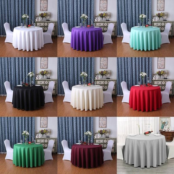 

table cloth solid color big round 320cm polyester white tablecloth wedding party el restaurant banquet cover home decor