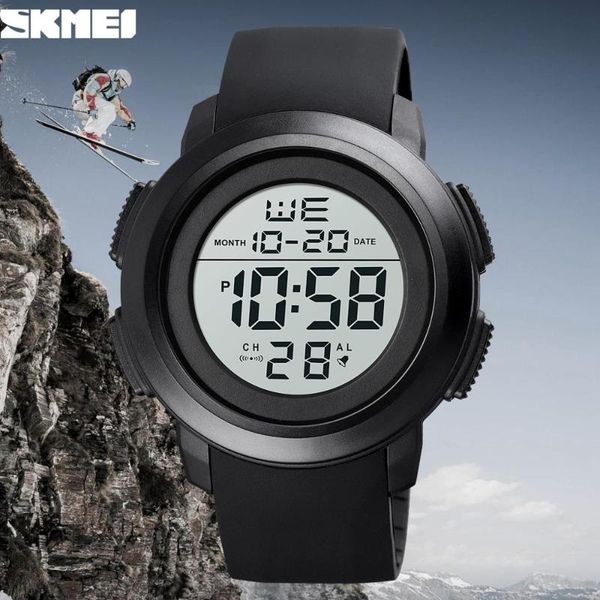 

brand men sports watches casual 50m waterproof led digital watch vintage clock fashion alarm wristwatch relogio male 1719 wristwatches, Slivery;brown
