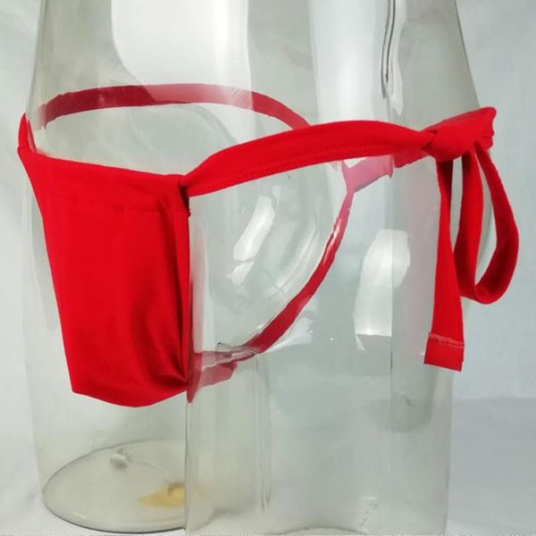 

mens cotton thong underwear elastic g-string swimwear micro bikini t-back low waist breathable elephant nose underpants, Black;white