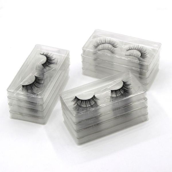 

damepapil 10/20/30/50/100 pairs faux mink eyelashes bulk 12/14/16mm natural hand made makeup wholesale lots lash bundles1