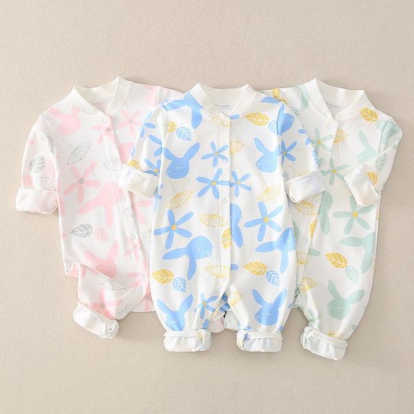 

jumpsuits spring and autumn cardigan baby jumpsuit boys girls clothes go out, Blue