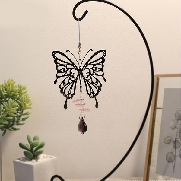 

decorative objects & figurines metal wind chimes creative hollow spinner rustic hanging ornament for home garden courtyard decoration reme88