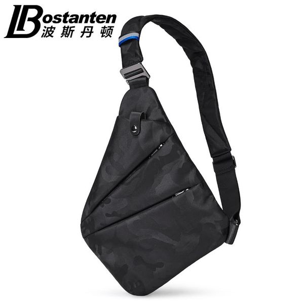 

waist bags bostanten bag men chest pack sling single shoulder strap travel camouflage star canvas rucksack