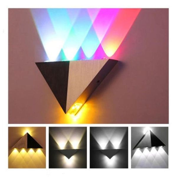 

wall lamp 5w led aluminum body triangle light lighting luminaire bathroom fixture sconce