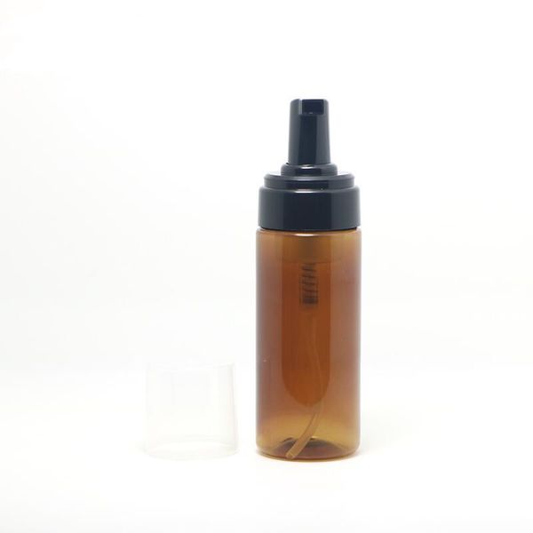 

2021 150ml empty pet plastic foaming bottle soap dispenser container 150cc 5oz amber foam-soap-dispense foam lotion pump bottle