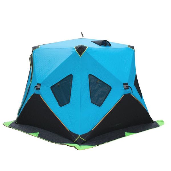 

2*2*1.75m ultralarge automatic ice fishing tents outdoor camping cold-proof warmth plus cotton thickening barraca and shelters