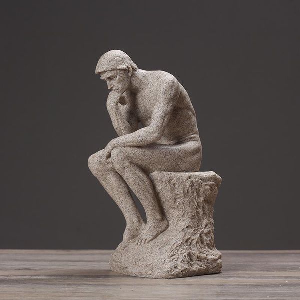 

decorative objects & figurines the thinker presents himself- home decor