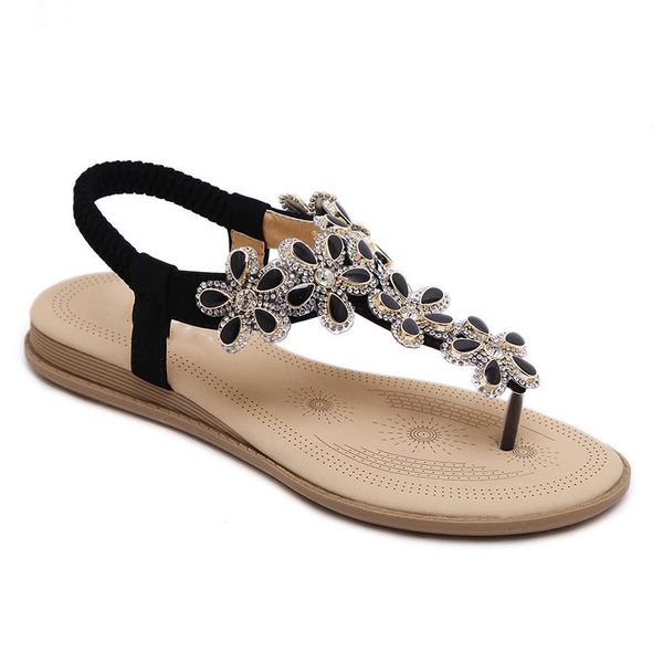 

sandals summer word with hollow women's shoes retro roman ins tide flat women 2021, Black