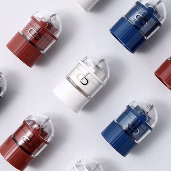

storage bottles & jars 4 in 1 portable layer powder tablet grinder cutter splitter box crusher