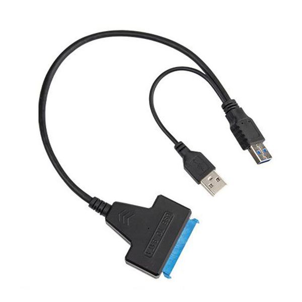 Adaptador de cabo USB3.0 para SATA Adaptador Conector Conversor para disco rígido SSD de 2,5 HDD