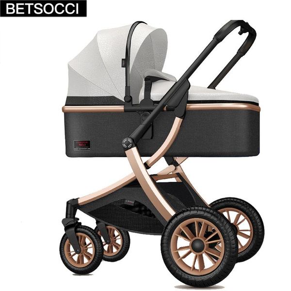 

baby stroller folding portable trolley two way 2 in 1 high landscape four wheel strollers#