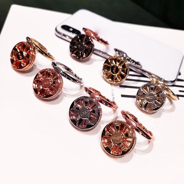 

cell phone mounts & holders mobile ring bracket decompression gyroscope mini finger buckle pull shell universal portable lazy rotation holde