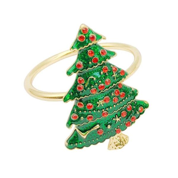 

napkin rings 6pcs el ring christmas tree circle party table decor buckle dinner wedding brithday year
