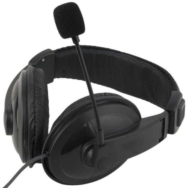 

wired gaming headphone noise-canceling adjustable business bass stereo 3.5mm headset with microphone for computer pc lapcell phone earph