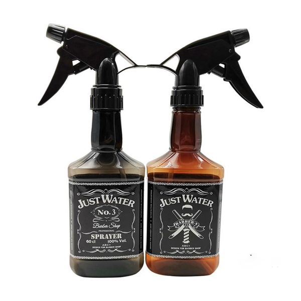 

storage bottles & jars 10pcs 350ml whiskey refillable spray bottle portable oil liquid water atomizer professional barber hairdressing tool