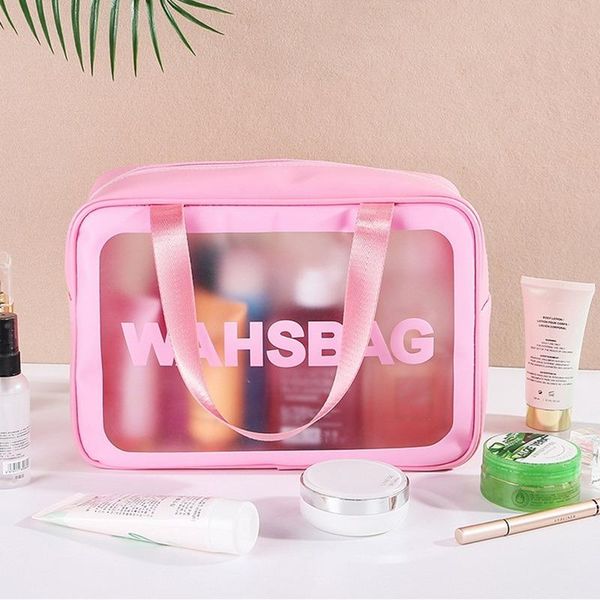 

storage bags 1pcs transparent large portable convenient waterproof cosmetic bag travel makeup female suitcase wash for women