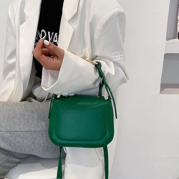 

small tote bag pu leather crossbody bags for women 2021 summer metal handle shoulder handbags ladies luxury purses