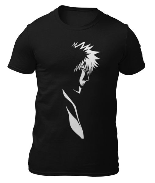 

T-shirt-Bleach-Ichigo kurosaki-t-shirt -, White;black