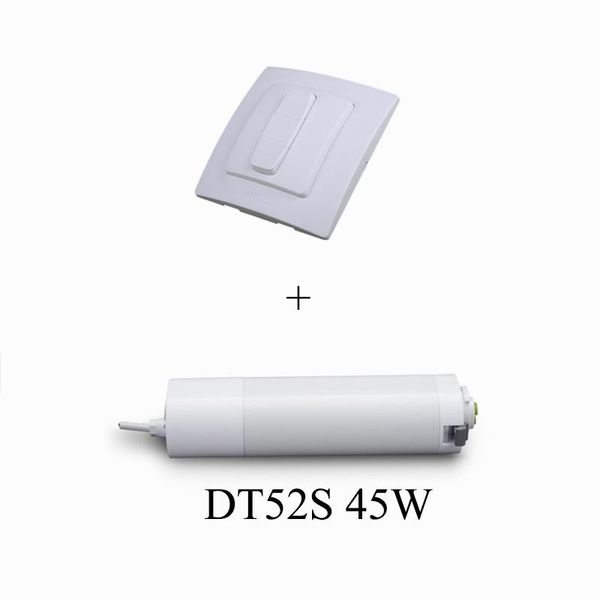 

smart home control dooya dt52s electric curtain motor 220v open closing track 45w/75w +dc59c mechanical remote switch