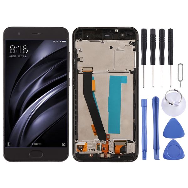 

lcd screen and digitizer full assembly with frame for xiaomi mi 6