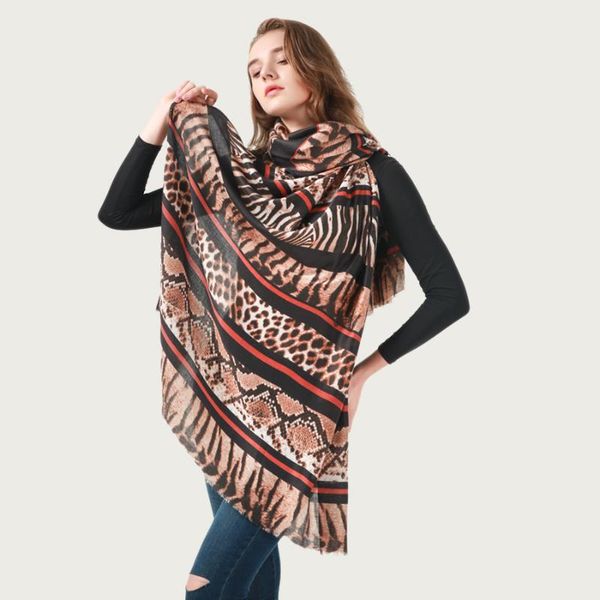 

scarves women luxury pattern neck scarf large cotton soft print shawl stole warm hijab [6813], Blue;gray