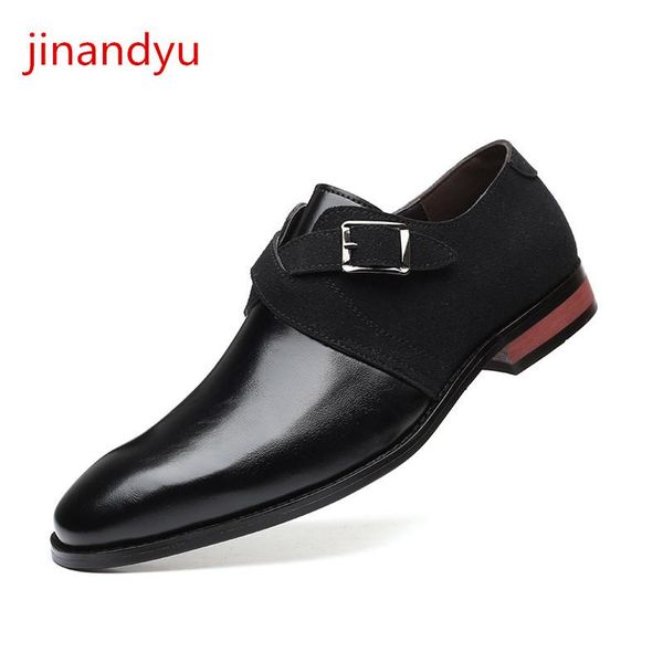 

big size 48 wedding dress men leather shoes mens loafers formal for party business shoe oxford man high quality, Black