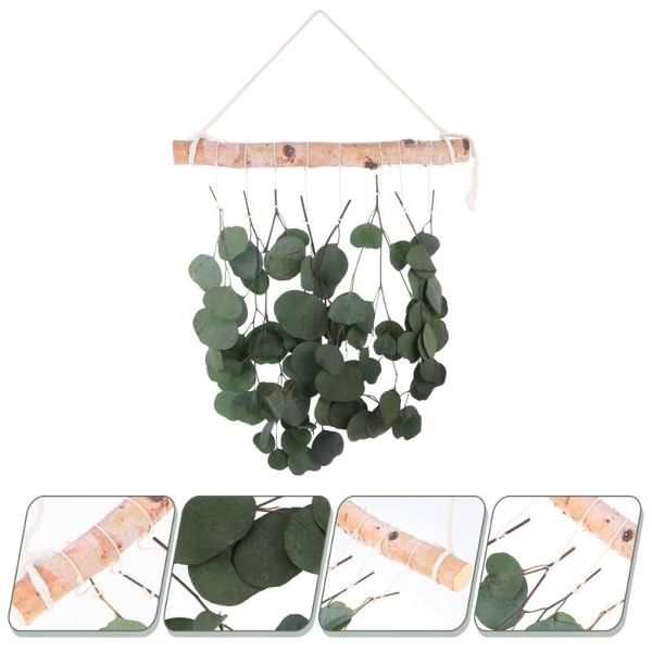 

1pc simulation leaves pendant home artificial wall hanging decor (green) decorative flowers & wreaths